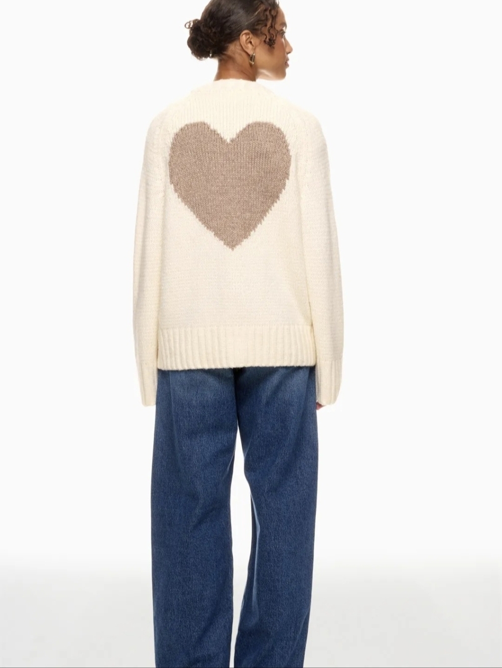 Splendid Hartley Wool Blend Knit Cardigan Sweater with Heart Details - Picture 2 of 11